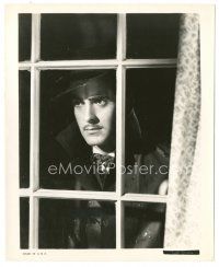 8k516 JESSE JAMES 8x10 still '39 great close up of Tyrone Power looking through window!