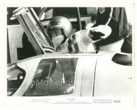 8k563 LE MANS 8x10 still '71 close up of race car driver Steve McQueen getting into his car!