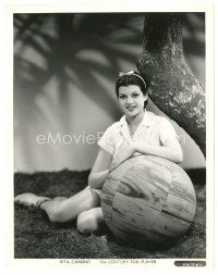 8k793 RITA HAYWORTH 8x10 still '30s billed as Rita Cansino with dark hair by Frank Powolny!