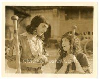 8k806 ROMOLA 8x10 still '24 great close up of Lillian Gish & William Powell with long hair!