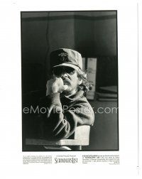 8k834 SCHINDLER'S LIST candid 8x10 still '93 great close up of director Steven Spielberg on set!