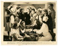 8k869 SO PROUDLY WE HAIL 8x10 still '43 Claudette Colbert & Paulette Goddard with ladies by radio!