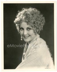 8k919 THELMA TODD 8x10 still '30s great smiling head & shoulders portrait with curly hair!