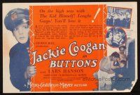 8m205 BUTTONS herald '27 Jackie Coogan, on the high seas with The Kid himself!