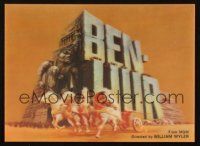 8m302 BEN-HUR lenticular Japanese 4x6 postcard R1969 Charlton Heston, William Wyler classic!