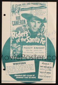 8m307 CLOSE CALL FOR BOSTON BLACKIE/RIDERS OF THE SANTA FE book page '46 Chester Morris & Cameron!