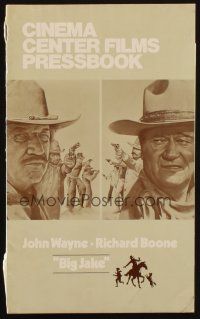 8m550 BIG JAKE pressbook '71 Richard Boone wanted gold but John Wayne gave him lead instead!
