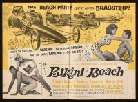 8m552 BIKINI BEACH pressbook '64 Frankie Avalon, Annette Funicello, sexy Martha Hyer!
