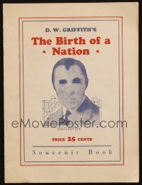 8m155 BIRTH OF A NATION souvenir program book '15 D.W. Griffith's classic tale of the Ku Klux Klan!