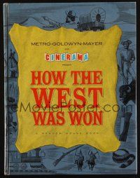 8m169 HOW THE WEST WAS WON souvenir program book '64 John Ford classic w/ all-star cast, Cinerama!