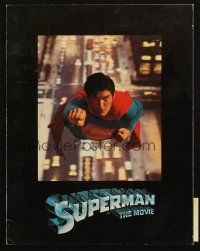 8m185 SUPERMAN souvenir program book '78 comic book hero Christopher Reeve, Gene Hackman