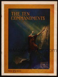 8m188 TEN COMMANDMENTS souvenir program book '23 Cecil B. DeMille epic, Theodore Roberts as Moses!