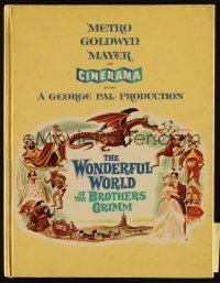 8m193 WONDERFUL WORLD OF THE BROTHERS GRIMM souvenir program book '62 George Pal, Cinerama!