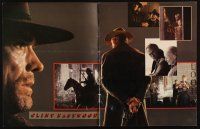 8m345 UNFORGIVEN promo brochure '92 gunslinger Clint Eastwood, Gene Hackman, Morgan Freeman