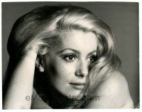 8m098 CATHERINE DENEUVE deluxe 11x14 still '60s super close up showing her gorgeous blonde hair!