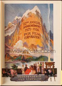 8m003 FOX 1925-26 campaign book '25 one of the most elaborate & beautiful campaign books!