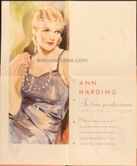 8m018 RKO PATHE PERSONALITY GROUP campaign book '31 fantastic art of best female stars & more!