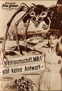 8m354 ANGRY RED PLANET German program '60 cool artwork of bat-rat-spider creature, different images