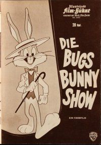 8m371 DIE BUGS BUNNY SHOW German program '63 Looney Tunes, Porky Pig, Sylvester & Daffy Duck too!