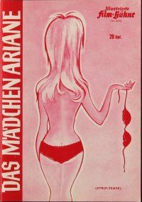 8m447 SWEET SKIN German program '64 Jacques Poitrenaud's Strip-tease, different images of sexy Nico