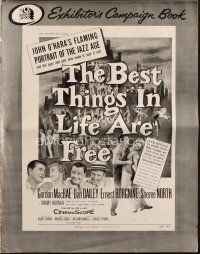8m545 BEST THINGS IN LIFE ARE FREE pressbook '56 Michael Curtiz, Gordon MacRae, Sheree North