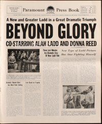 8m547 BEYOND GLORY pressbook '48 West Point military cadet Alan Ladd & Donna Reed!