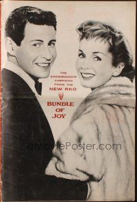 8m561 BUNDLE OF JOY pressbook '57 romantic images of Debbie Reynolds & Eddie Fisher!