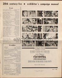 8m573 CLEOPATRA pressbook '64 Elizabeth Taylor, Richard Burton, Rex Harrison