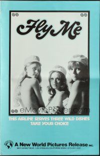 8m632 FLY ME pressbook '73 three super sexy kung fu stewardesses, take your choice!