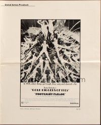 8m659 GOLD DIGGERS OF 1935/FOOTLIGHT PARADE pressbook '70 Busby Berkeley musicals!