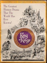 8m727 KING OF KINGS pressbook '61 Nicholas Ray Biblical epic, Jeffrey Hunter as Jesus!