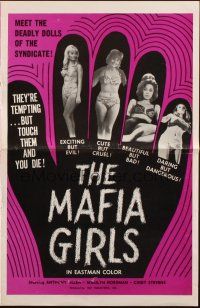 8m758 MAFIA GIRLS pressbook '69 tempting deadly dolls of the syndicate, but touch them & you die!