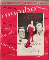 8m760 MAMBO pressbook '54 Michael Rennie, Vittorio Gassman & full-length sexy Silvana Mangano!