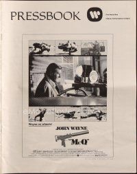 8m775 McQ pressbook '74 John Sturges, John Wayne is a busted cop with an unlicensed gun!
