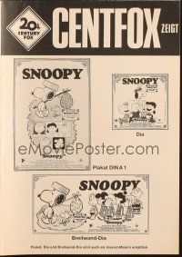 8m491 SNOOPY COME HOME German pressbook '72 Peanuts, Charlie Brown, Schulz, Snoopy & Woodstock!