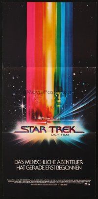 8m492 STAR TREK German pressbook '80 cool art of William Shatner & Leonard Nimoy by Bob Peak!