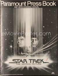 8m908 STAR TREK pressbook '79 cool art of William Shatner & Leonard Nimoy by Bob Peak!