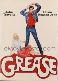 8m336 GREASE promo brochure '78 image from teaser 1sh + cool different art, it's Grease time!