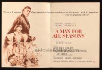 8m322 MAN FOR ALL SEASONS trade ad '67 Paul Scofield, Robert Shaw, Best Picture Academy Award!