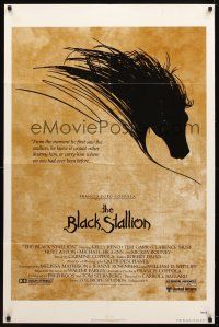 8p101 BLACK STALLION 1sh '79 Carroll Ballard, great Thurston horse artwork!