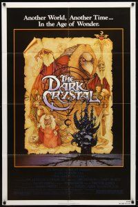 8p190 DARK CRYSTAL 1sh '82 Jim Henson & Frank Oz, Richard Amsel fantasy art!