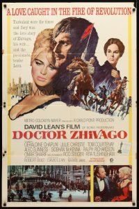 8p209 DOCTOR ZHIVAGO 1sh '65 Omar Sharif, Julie Christie, David Lean English epic!