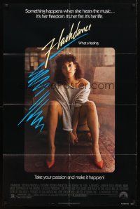 8p275 FLASHDANCE 1sh '83 sexy dancer Jennifer Beals, take your passion and make it happen!