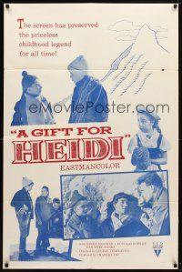 8p304 GIFT FOR HEIDI 1sh '62 George Templeton, Sandy Descher in title role, Doughlas Fowley!