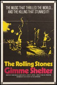 8p305 GIMME SHELTER int'l 1sh '71 Rolling Stones' Mick Jagger, out of control rock & roll concert!