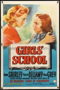 8p311 GIRLS' SCHOOL 1sh '38 if teachers only knew what Anne Shirley & friends are studying!