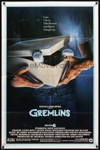 8p329 GREMLINS 1sh '84 cute, clever, mischievous, dangerous, Joe Dante Christmas comedy!