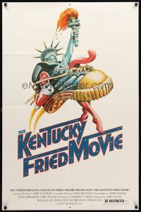 8p410 KENTUCKY FRIED MOVIE 1sh '77 John Landis directed comedy, wacky tennis shoe art!