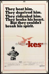 8p411 KES 1sh '70 Ken Loach, young David Bradley only cares about his kestrel falcon!