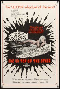 8p589 ONE ON TOP OF THE OTHER 1sh '69 Lucio Fulci's Una sull'altra, Marisa Mell, sexy image!